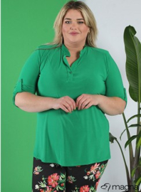 Roll Sleeve Top (B-9001) 058-Brazil Green