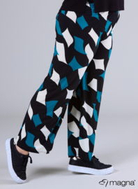 Broek Basic (D-03-PR) V75048-Diamond Blocks Petrol