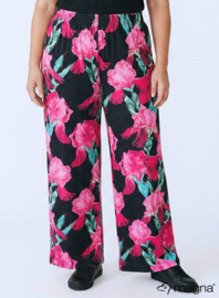 Broek Basic (D-03-PRINT) T29056-Floral Magenta-Green