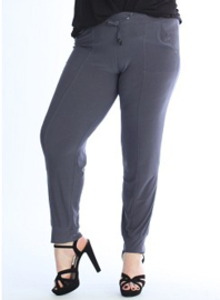 Broek zakken en smalle pijpen (D-8006) 020-Dr.Grijs