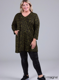 Relaxed Fit Tunic (C-2324-HVP) U91008-Digital Waves Lime