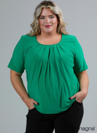 Short Sleeve Puffy Shirt (B-8018) 058-Forrest Green