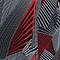 Simple Pocket Tuniek (C-2022-VISprint) Y87015-Abstract Triangle Desigen Red