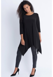 Tuniek Punten 3Q-mouw(C-01) - 001-Zwart