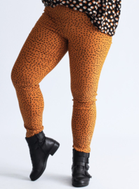 Broek Lang (D-7002-POLYVISPR) 004265-Small Pencil Polka Musterd