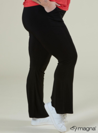 Relaxed Pocket Flared Pants (D-2403) 001-Zwart