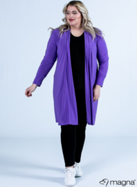 Open Front Loose Cardigan (N-2201) 021-Purple