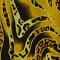Poncho WINGS chiffon print (M-0004-CHP) V00076-Animal Yellow-Black