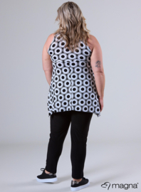 Top met lus (A-37-PR) 203001-Double Circle BW