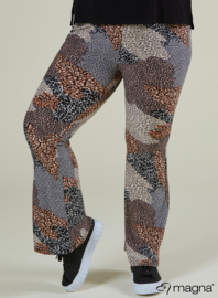 Relaxed Pocket Flared Pants (D-2403-PRINT) V56014-Leo Sand
