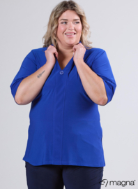 Puff Sleeve Shirt (B-2502) 060-Royal Blue
