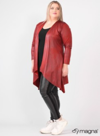 Leather Look Bolero lange mouw (A-74) 028-Roest