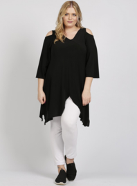 Tuniek  Schouder Vrij Punt (C-0346) 001-Zwart
