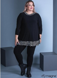 Easy Wear Tunic (C2221-Sol-Vis) 001-Zwart/X90001-Dalmatian BW