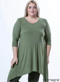 Tuniek Punten 3Q-mouw(C-01) - 080-Willow Green