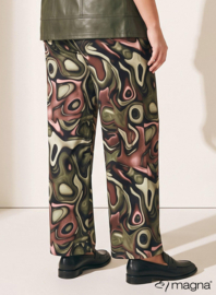 Broek Basic (D-03-PRINT) T10031-Fluid Design Green