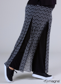Broek Basic met chiffon laag(D-4003-PR) 196001-Zig Zag small