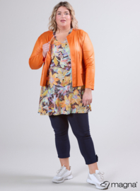 Kort Leather Look jasje (K-31-LL) 019-Orange