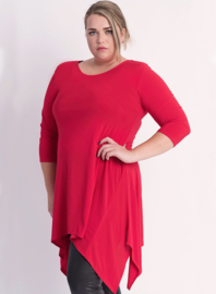 Tuniek Punten 3Q-mouw(C-0001) - 015-Rood