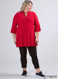 Flared Sleeves Relaxed Tunic (C-2503) 015-Rood