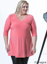 Lange basic shirt (B-6004) 079-Burnt Coral
