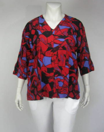 Blouse Denver (34-3565-blueredprint)