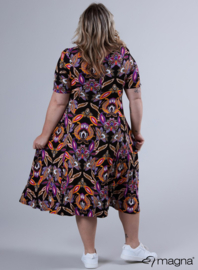Long A-Line Dress (C-2203-VP) V25021-Paisley Purple