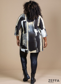 Simple Tunic  (ZF-TU-1005-BCHP) Z38064-Canvas Blocking Brown