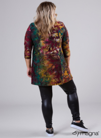 Lange basic shirt (B-6004-MSH) U51038-Fall Leaves Green-Red