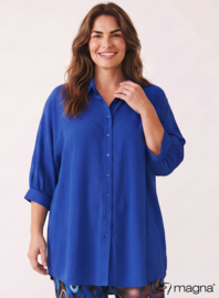 Button Down Flowy Tunic (C-2617) 060-Royal Blue
