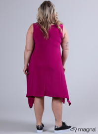A-Shaped Sleeveless Split Dress (C-2323) 056-Dr.Fuchsia