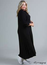 Button Down Dress (C-2204) 001-Zwart