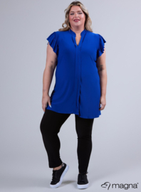 Sleeveless Frill Tunic (C-2305) 060-Royal Blue