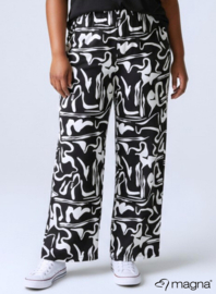 Broek Basic (D-03-PRINT) T31001-Freestyle BW