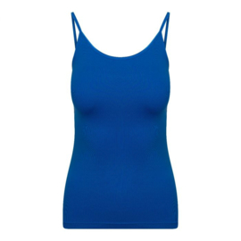 RJ-Pure Color Spaghetti Top -  198-Blauw