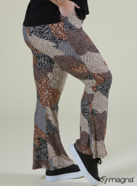 Relaxed Pocket Flared Pants (D-2403-PRINT) V56014-Leo Sand