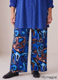 Broek Basic (D-03-PRINT) T10060-Fluid Design Royal Blue