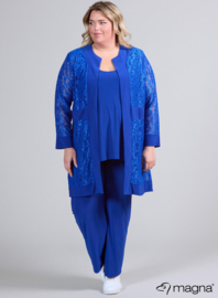 Open Lace Cardigan (N-2501) 060-Royal Blue