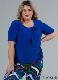 Short Sleeve Puffy Shirt (B-8018) 060-Royal Blue