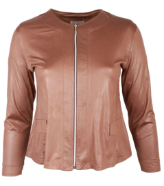 Kort Leather Look jasje (K-31-LL) 063-Camel