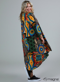 High Low A-Line Dress (C-2213-PR) V74065-Tribal Print