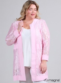 Open Lace Cardigan (N-2501) 005-Baby Pink