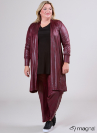 Open Front Loose Cardigan (N-2201-LL) 032-Wine Red