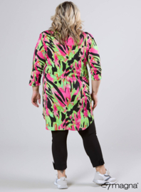A-Line Long Pocket Tunic (C-2217-PR) T38056-Fluo Splash Magenta