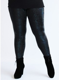 Legging Leather Look (F-23-LL-PR) 512048-Panther Petrol
