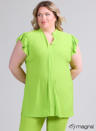 Sleeveless Frill Tunic (C-2305) 008-Lime Green