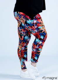 Legging Basic (F-0031-VISPR) - W97015-Floral Bush Red Blue