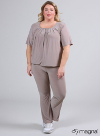 Short Sleeve Puffy Shirt (B-8018) 014-Sand