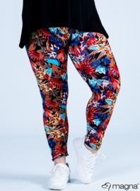 Legging Basic (F-0031-VISPR) - W97015-Floral Bush Red Blue