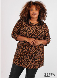 Simple Tunic  (ZF-TU-1005-BCHP) 002863-Big Leopard Cider